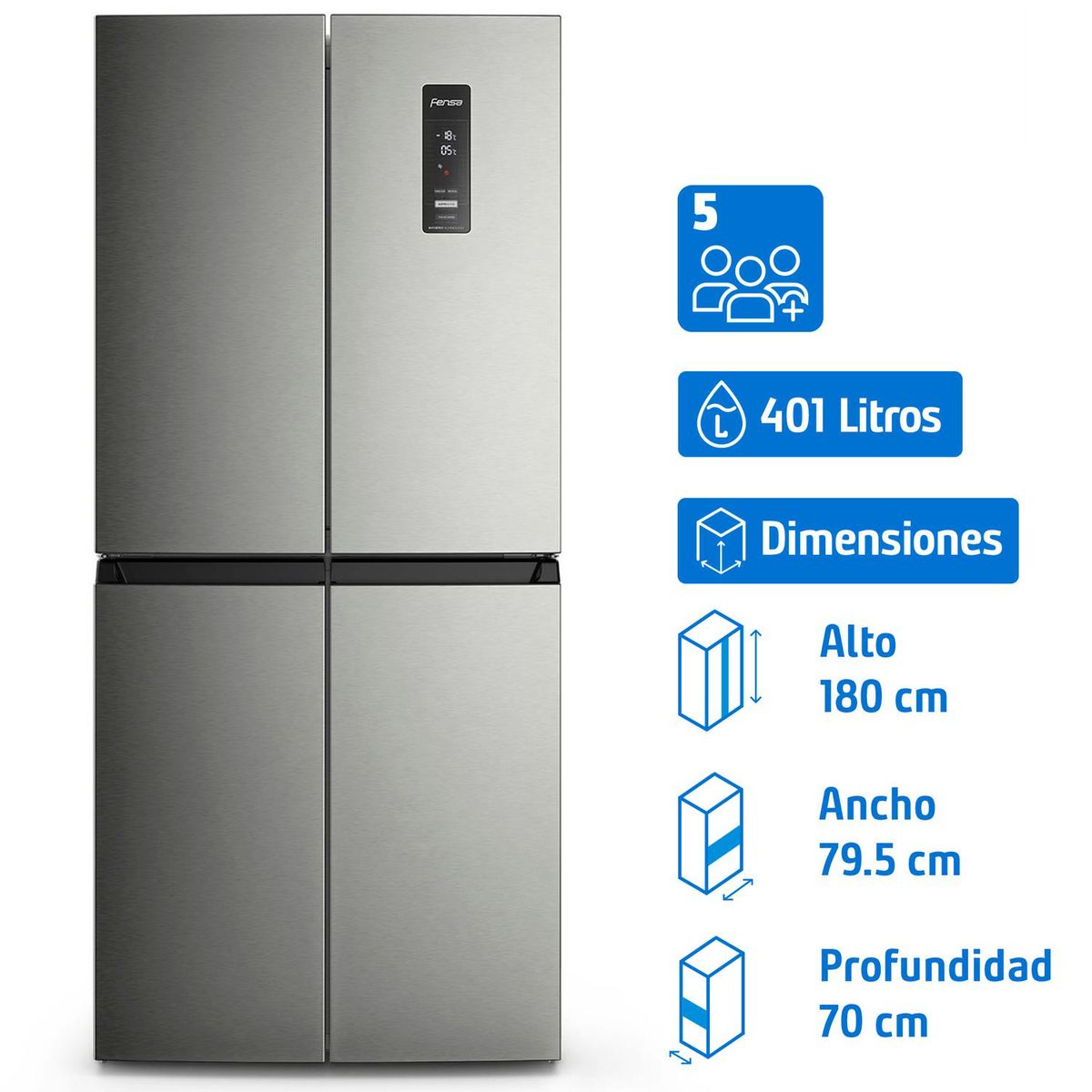 FENSA - Refrigerador Multidoor No Frost 401 Litros DQ79SU