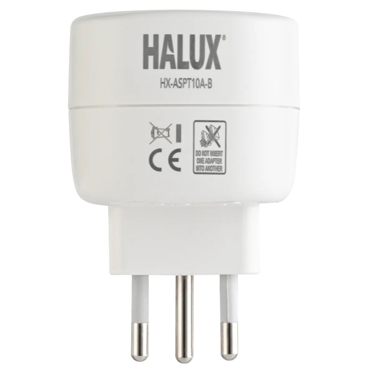 HALUX - Adaptador schuko con protección de sobretensión