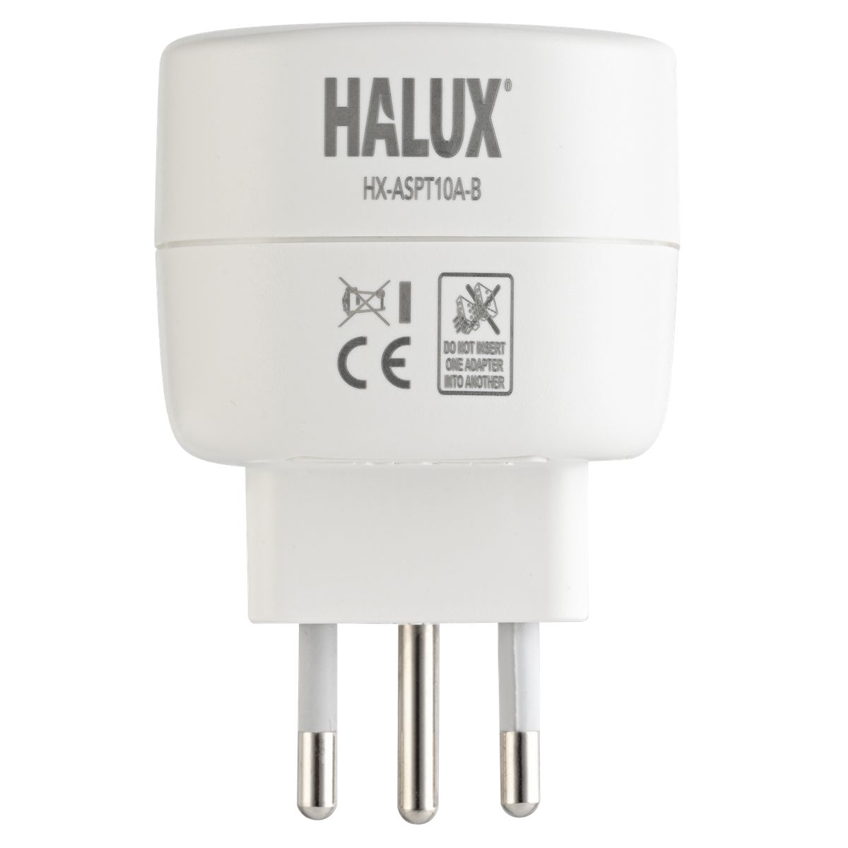 HALUX - Adaptador schuko con protección de sobretensión