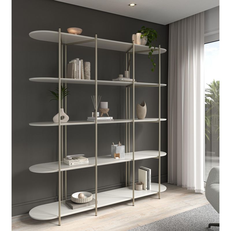 DECOCASA - Estante Enya  5 Nivel(es) 180x195.8x45.8 cm Blanco