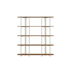 DECOCASA - Estante Enya 5 Nivel(es) 197x23x54 cm Canela