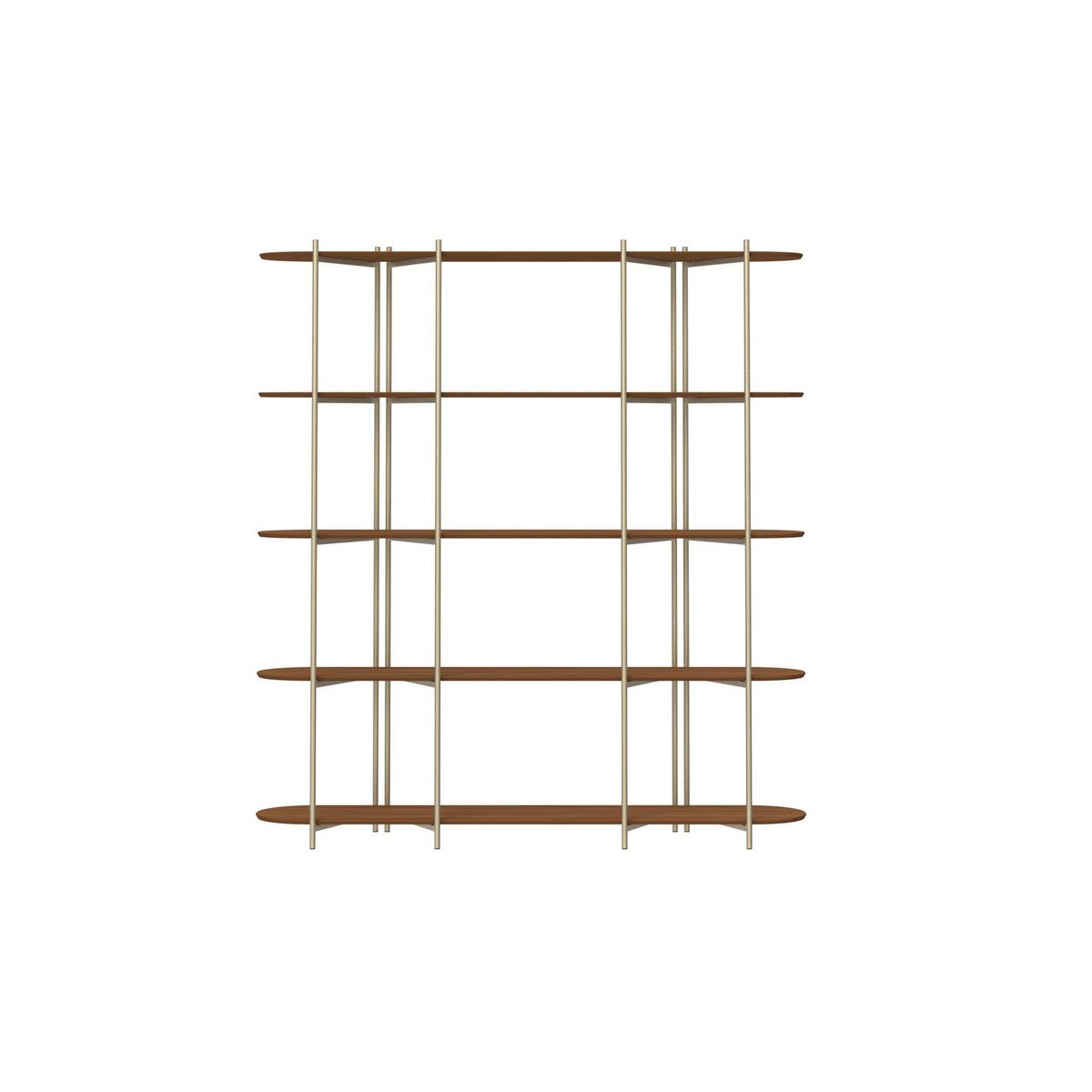 DECOCASA - Estante Enya 5 Nivel(es) 197x23x54 cm Canela