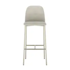 DECOCASA - Banqueta Lucille soft palha