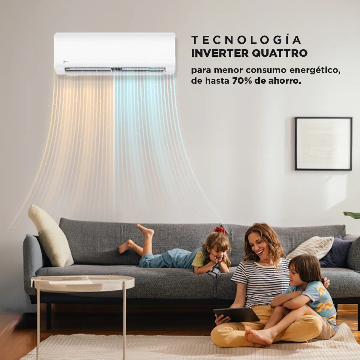 MIDEA - Aire Acondicionado Split Inverter 12000 BTU Xtreme DURA wifi