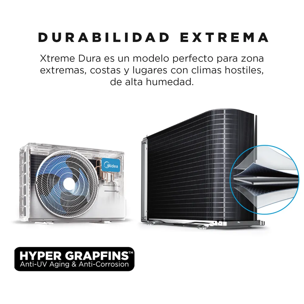 Midea Xtreme Dura 18000 BTU Frío/Calor Inverter Wi-Fi, foto 7
