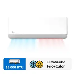MIDEA - Aire Acondicionado Split Inverter 18000 BTU Breezeless wifi