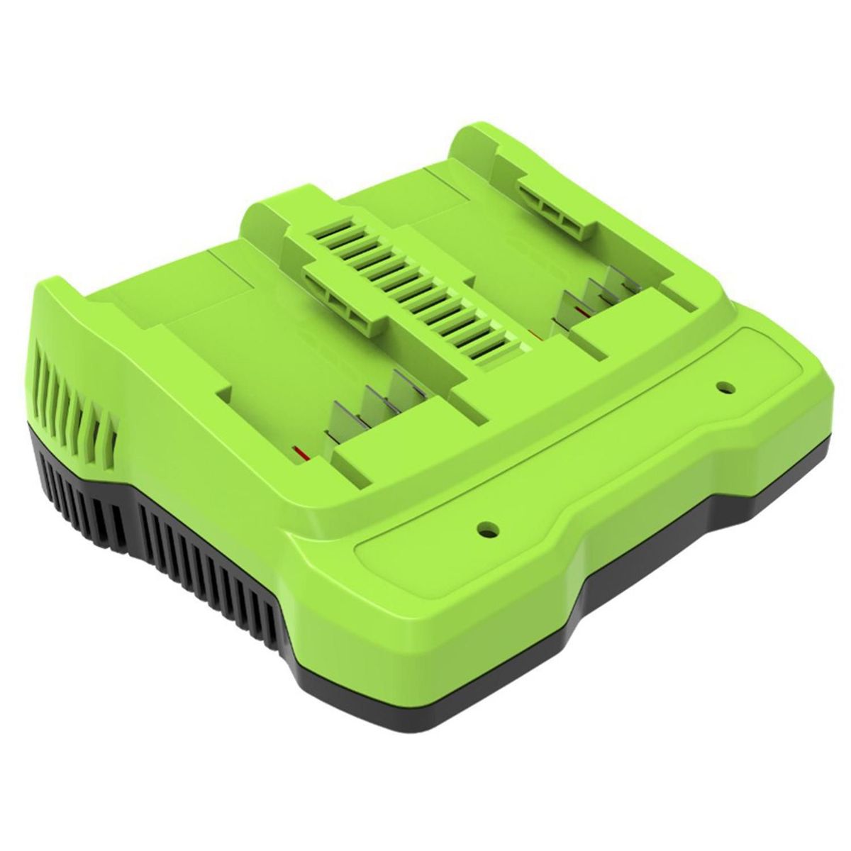 GREENWORKS - Cargador Batería Dual 4 Ah Herramientas Jardín Eléctricas