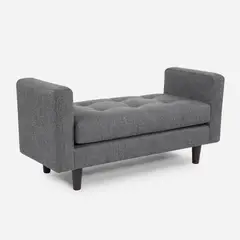 ROSEN - Banqueta Megan tela charcoal