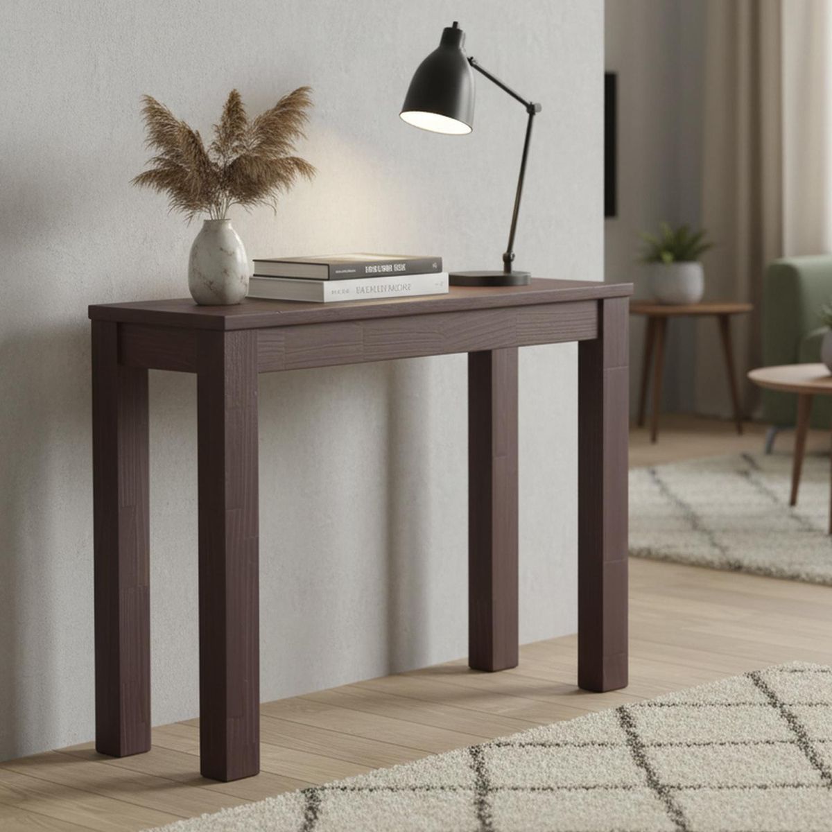 ROSEN - Mesa Arrimo Sapelly Ceniza 110x40x80 cm