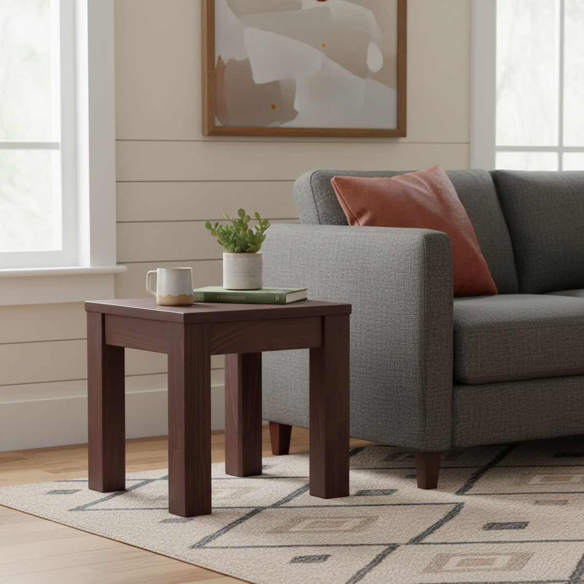 ROSEN - Mesa Lateral Gris rustico