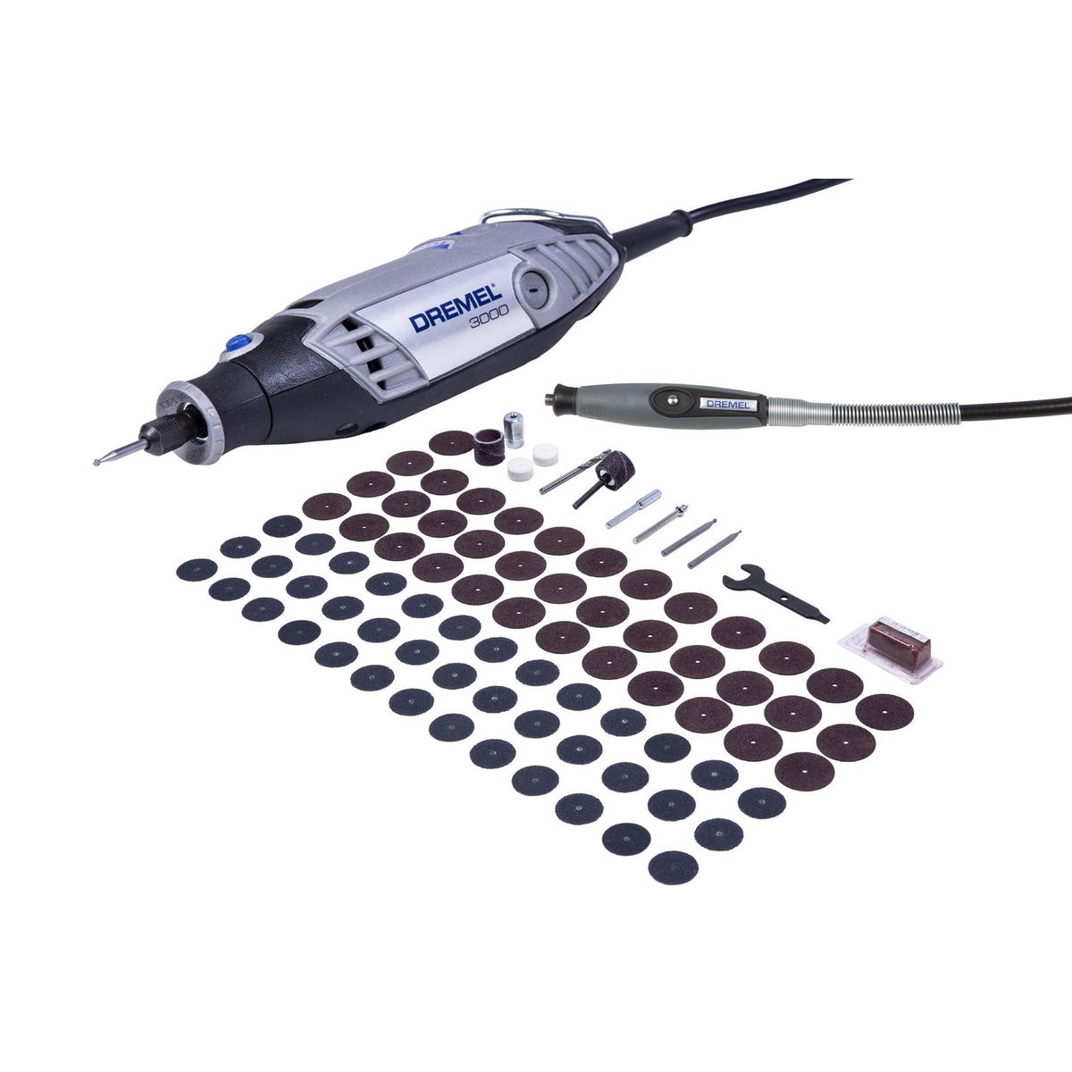 DREMEL - Herramienta Multipropósito Demel 3000/1 Aditamento/82 Accesorios