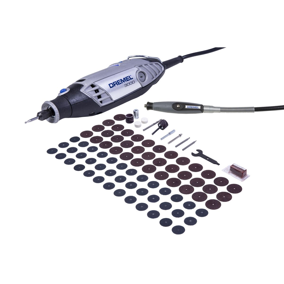 DREMEL - Herramienta Multipropósito Demel 3000/1 Aditamento/82 Accesorios