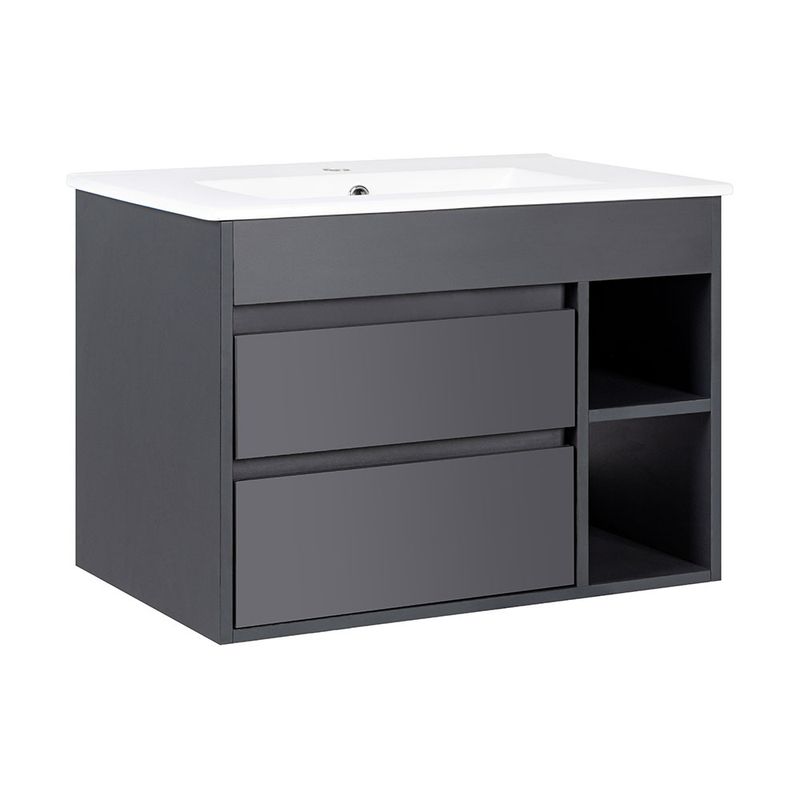 STRETTO - Mueble de Baño París Dark Grey 61x50x45 cm