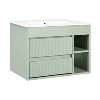 Kit Mueble de Baño París Texturado Sage Green 71x50x46.5 cm