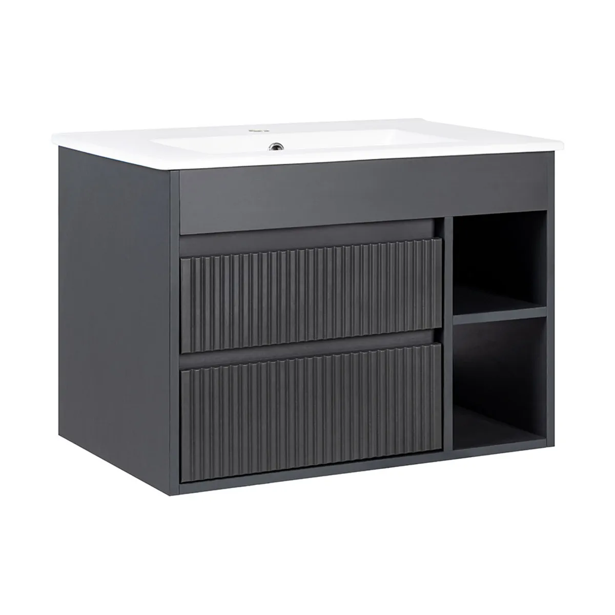 STRETTO - Kit Mueble de Baño París Dark Grey 61x50x46.5 cm