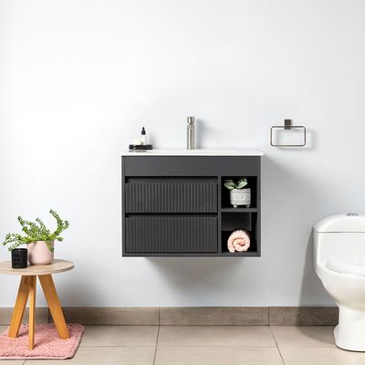 Imagen 2 del producto Kit Mueble de Baño París Dark Grey 61x50x46.5 cm