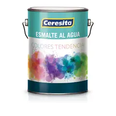 CERESITA - Esmalte al Agua Satinado 1 galón(es) Verde Bermuda Grass