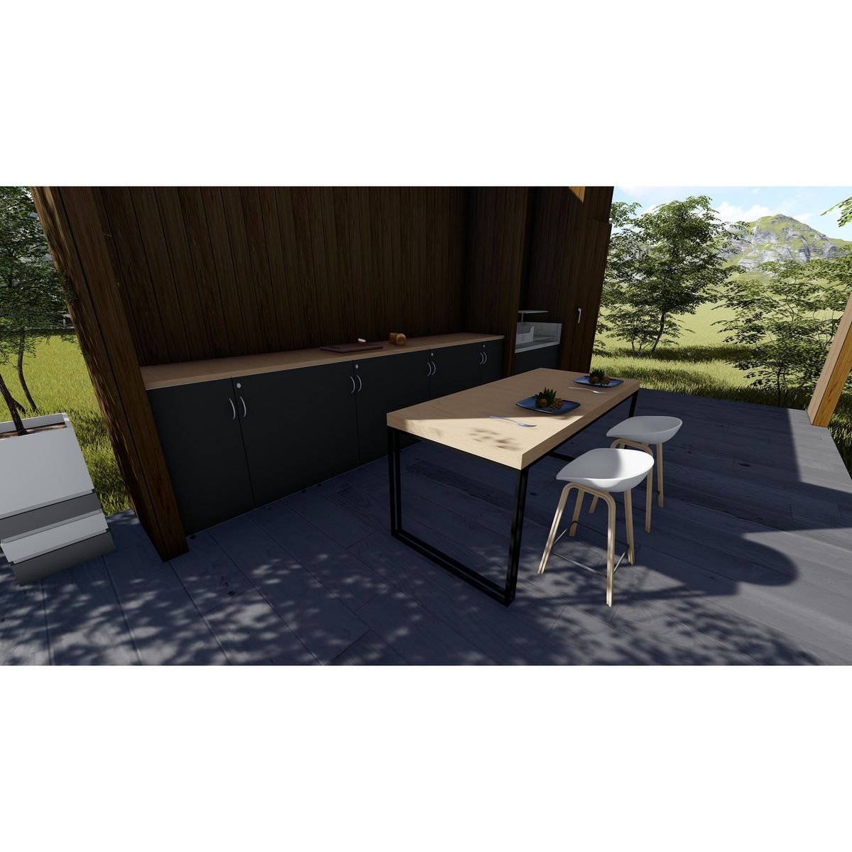 GENERICO - Quincho terraza para casas ecomodulares