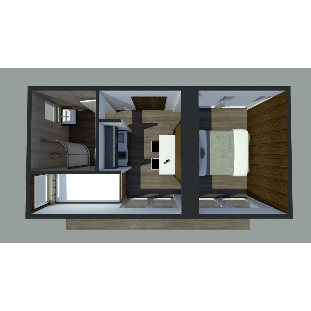 GENERICO - Casa Pequeña de 18 m2 2 Dormitorios 1 Baño