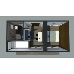 undefined - Casa Pequeña de 18 m2 2 Dormitorios 1 Baño