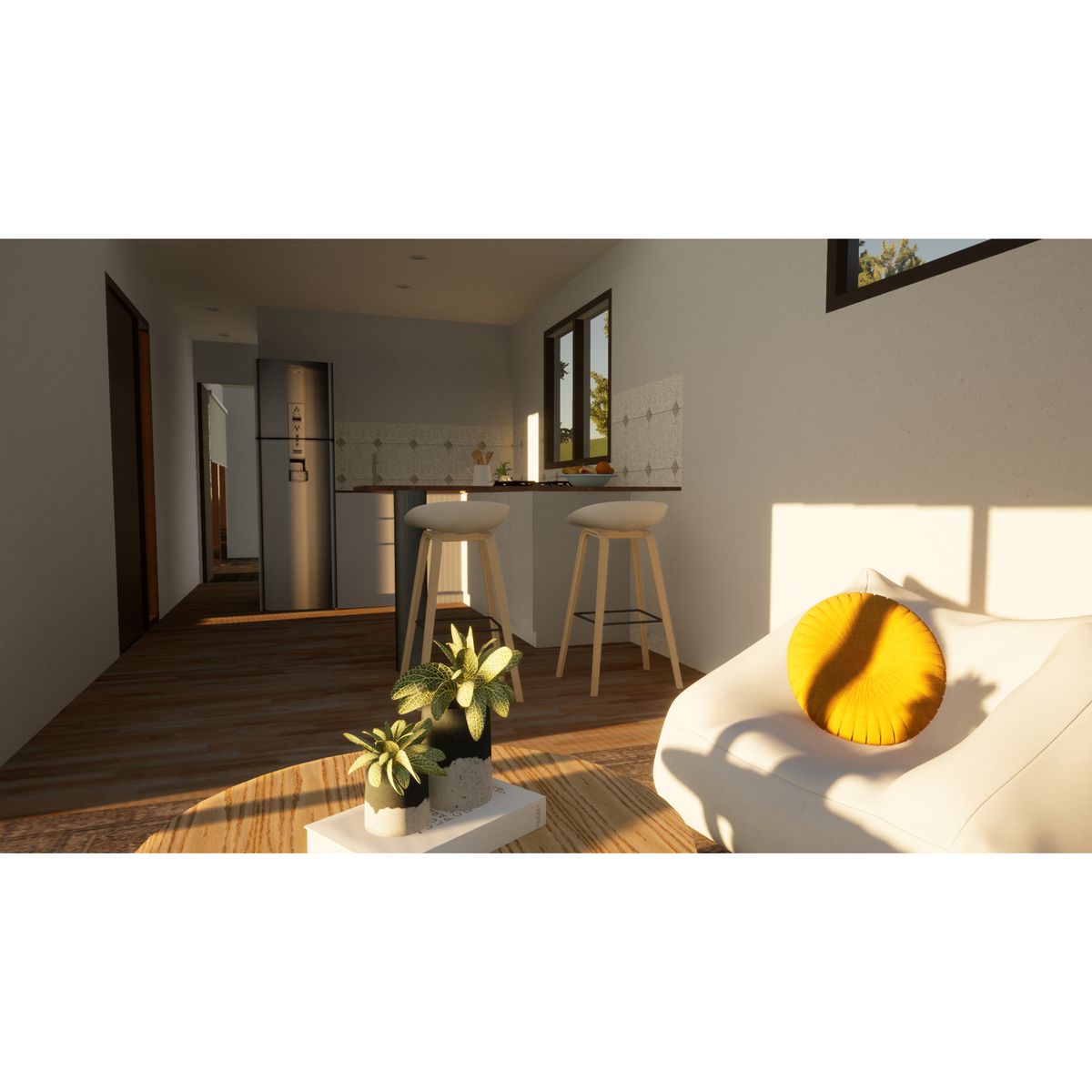 GENERICO - Casa Pequeña de 36 m2 1 Dormitorio 1 Baño