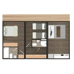 undefined - Casa 3 Cápsulas (2 Dormitorios 2 Baños)