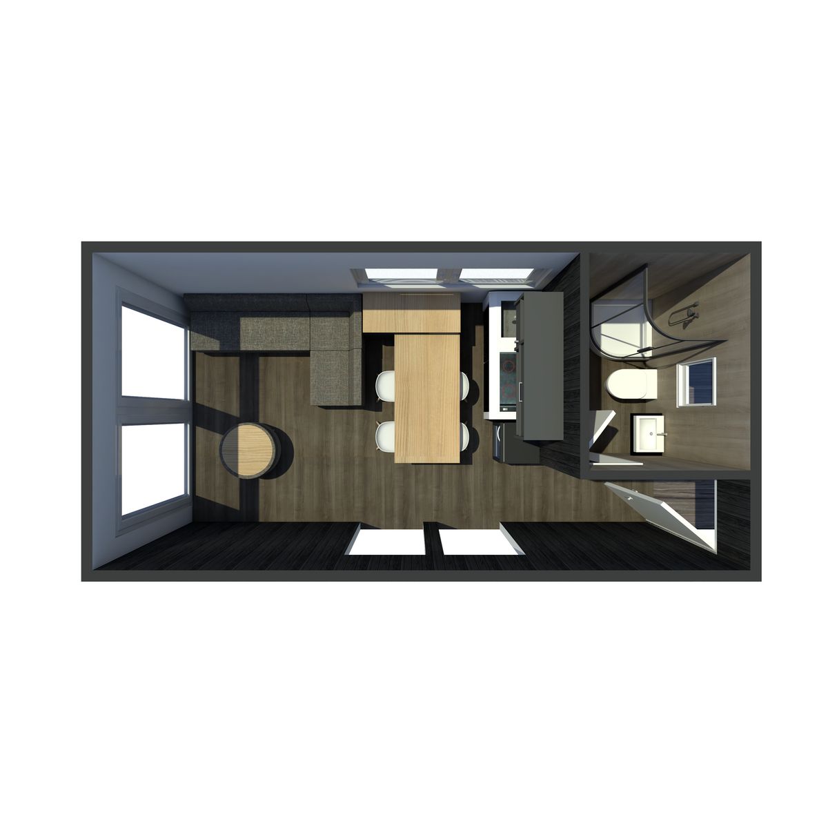 GENERICO - Estar/com/cocina/baño para casas ecomodulares