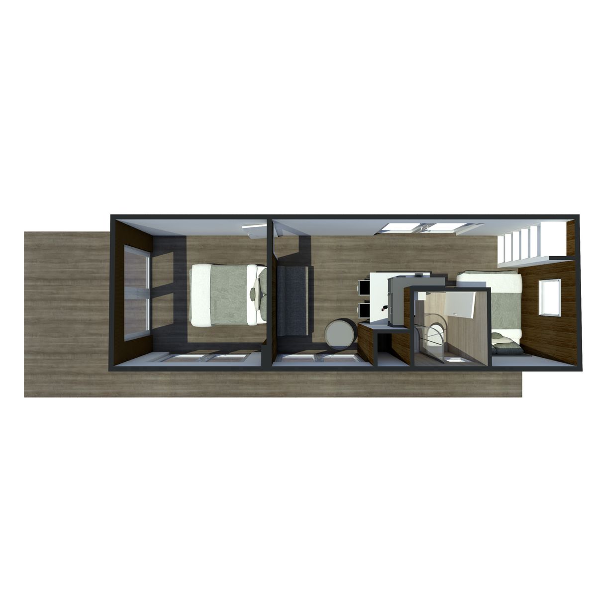 GENERICO - Casa Pequeña de 36 m2 1 Dormitorio 1 Baño