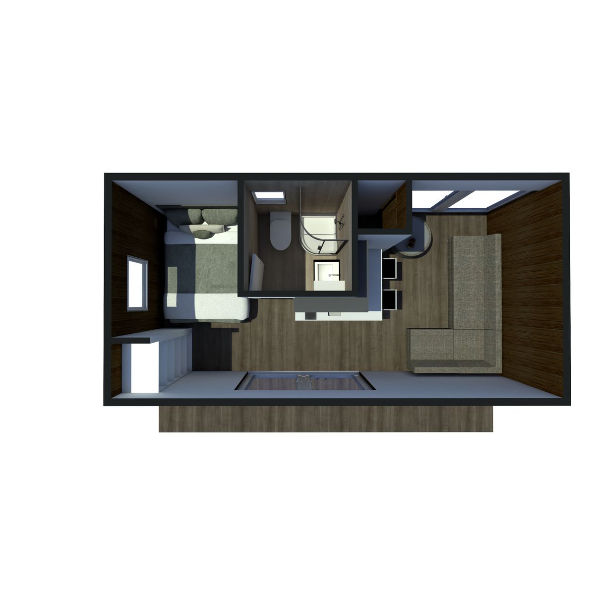 GENERICO - Casa Pequeña de 18 m2 1 Dormitorio 1 Baño