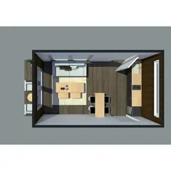 undefined - Living comedor/cocina para casas ecomodulares