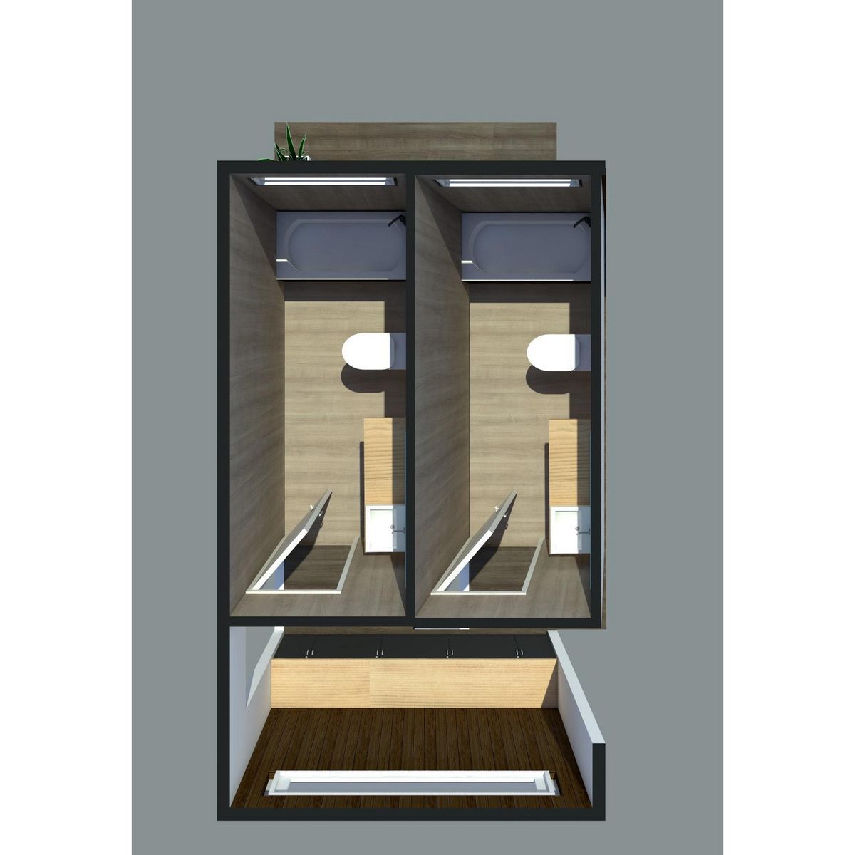 GENERICO - Baño/baño para casas ecomodulares