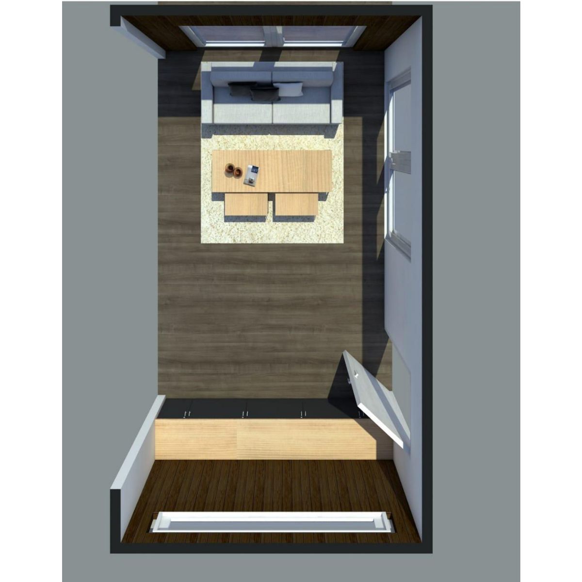 GENERICO - Living para casas ecomodulares