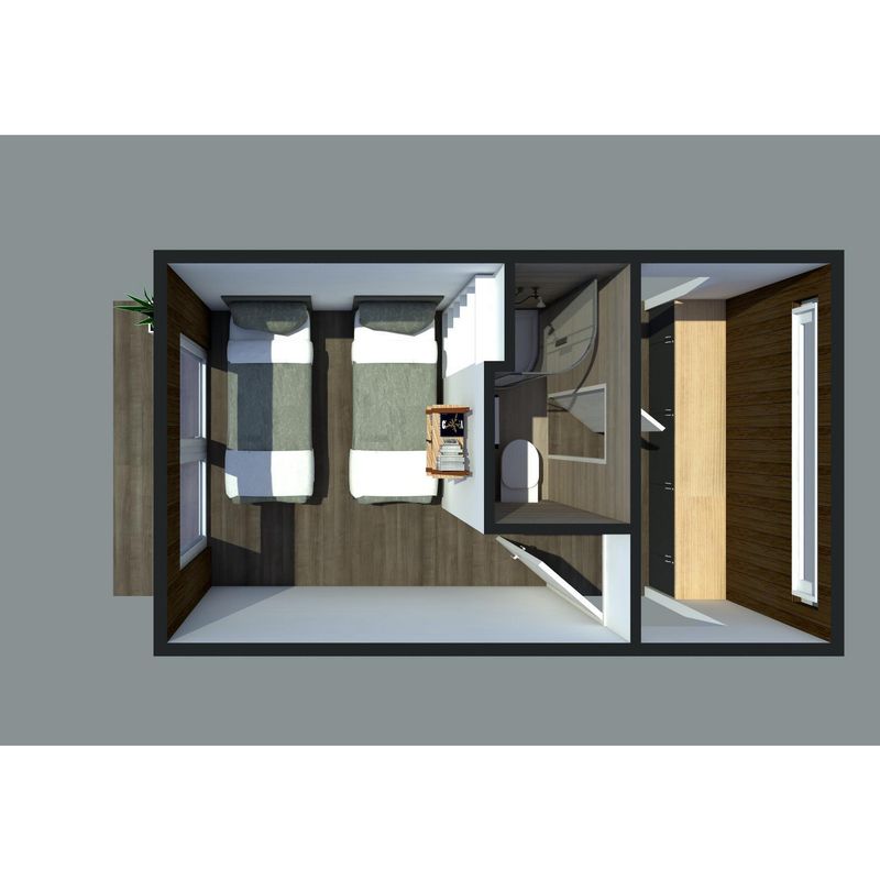 GENERICO - Dormitorio secundario/b°/pasillo para casas ecomodulares