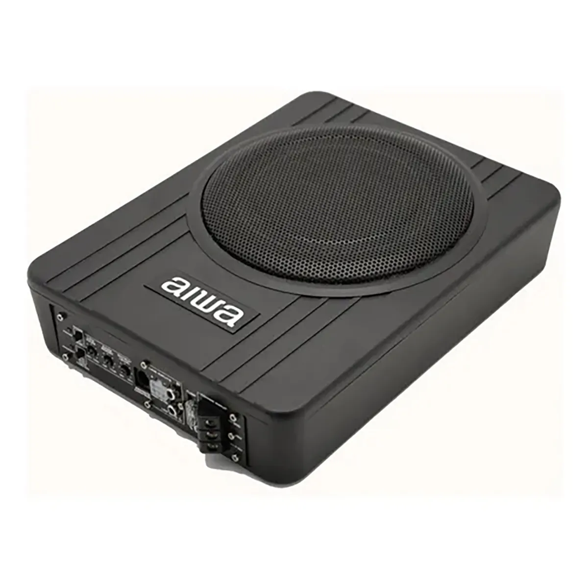 AIWA - Subwoofer Plano Aiwa 600w para Auto Negro 32x39x12 cm