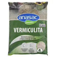ANASAC - Vermiculita mejorador de suelo 4 litros