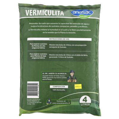 Imagen 2 del producto Vermiculita mejorador de suelo 4 litros