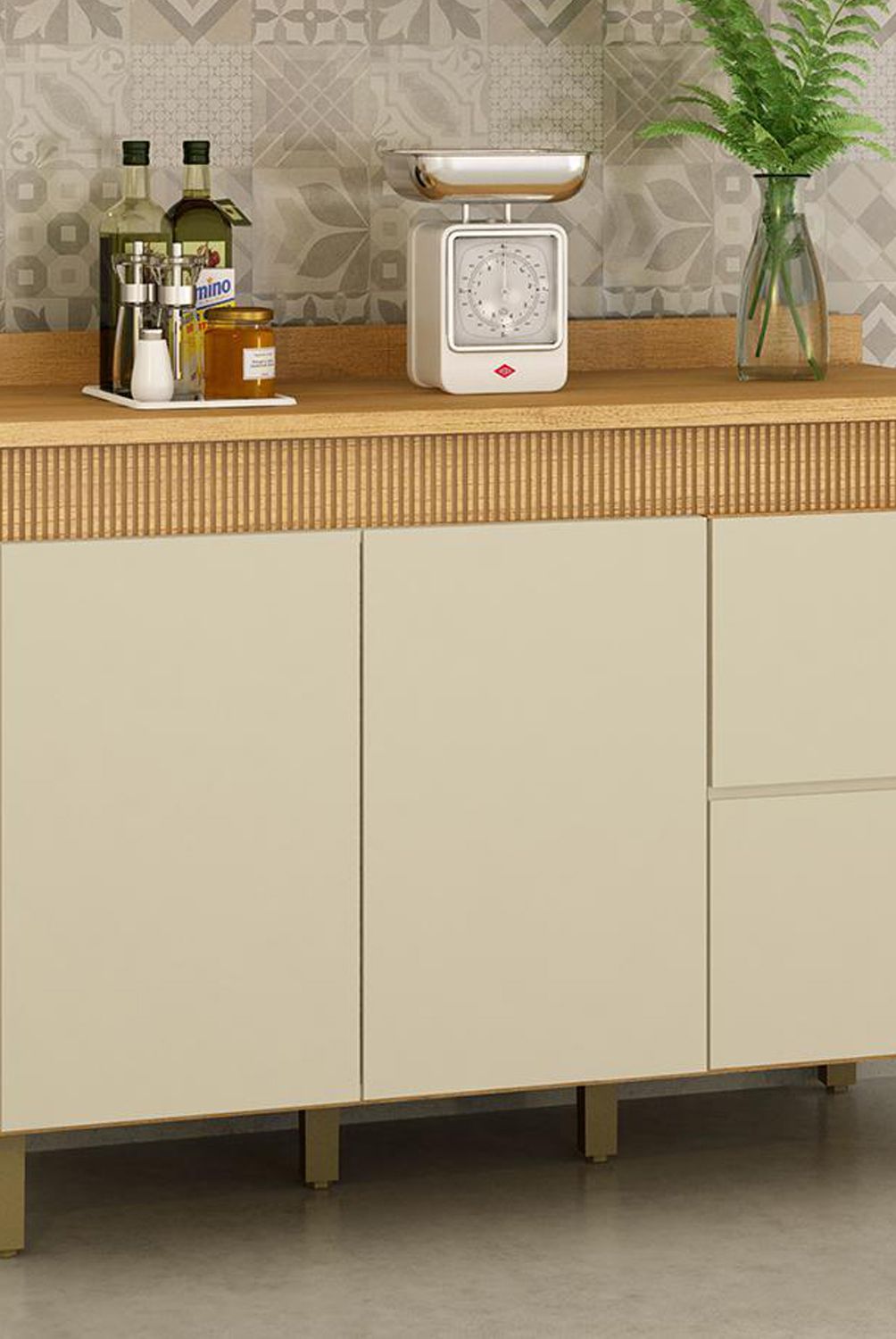 VEKKAHOME - Mueble Base Dakota Light 120