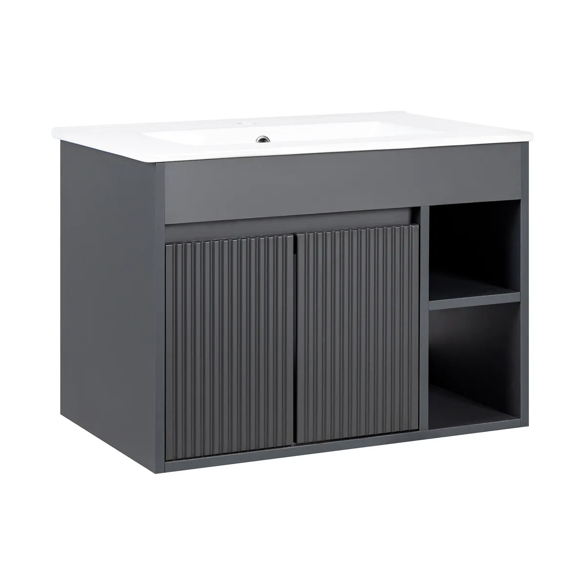 STRETTO - Kit Mueble Lille Dark Grey 71x50x46.5 cm