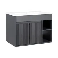 Kit Mueble Lille Texturado Dark Grey 61x50x46.5 cm