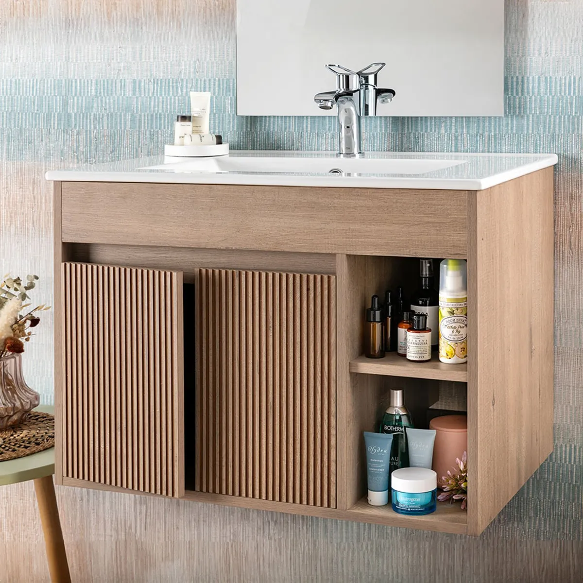 STRETTO - Kit Mueble Lille Texturado Lenga 61x50x46.5 cm