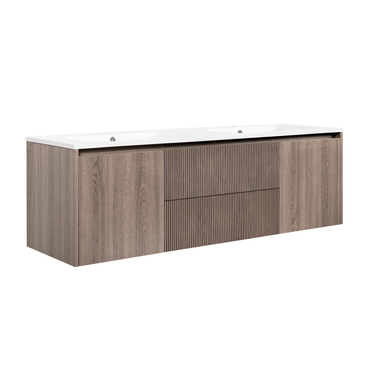 STRETTO - Kit Mueble Sophie Texturado Lenga 121x50x46.5 cm
