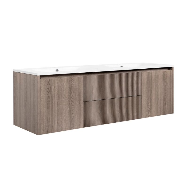STRETTO - Kit Mueble Sophie Texturado Lenga 121x50x46.5 cm