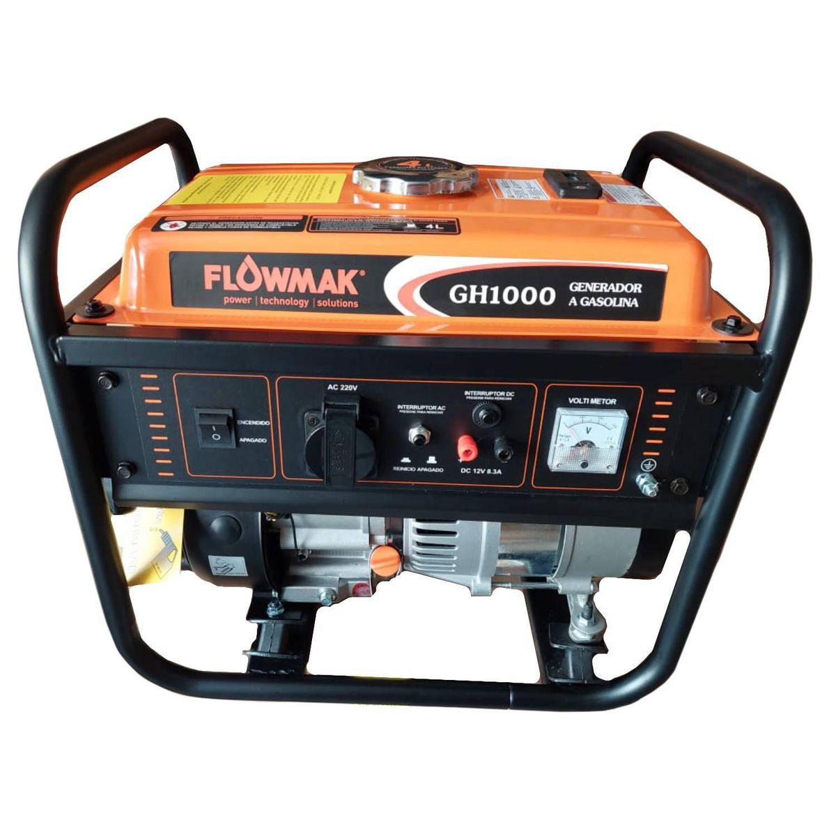 FLOWMAK - Generador Eléctrico a Gasolina Partida Manual 800 W 4 l