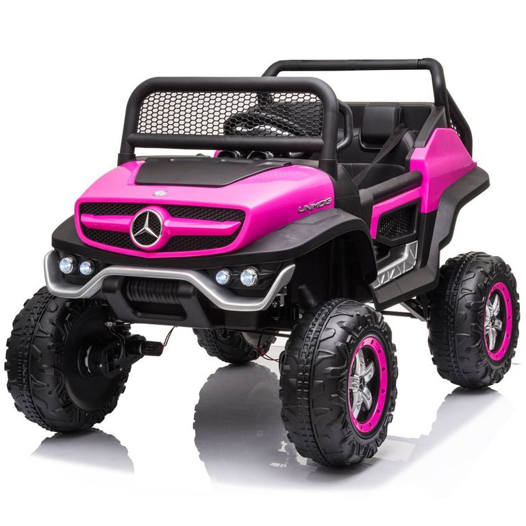 Auto a batería Mercedes Unimog concept rosado