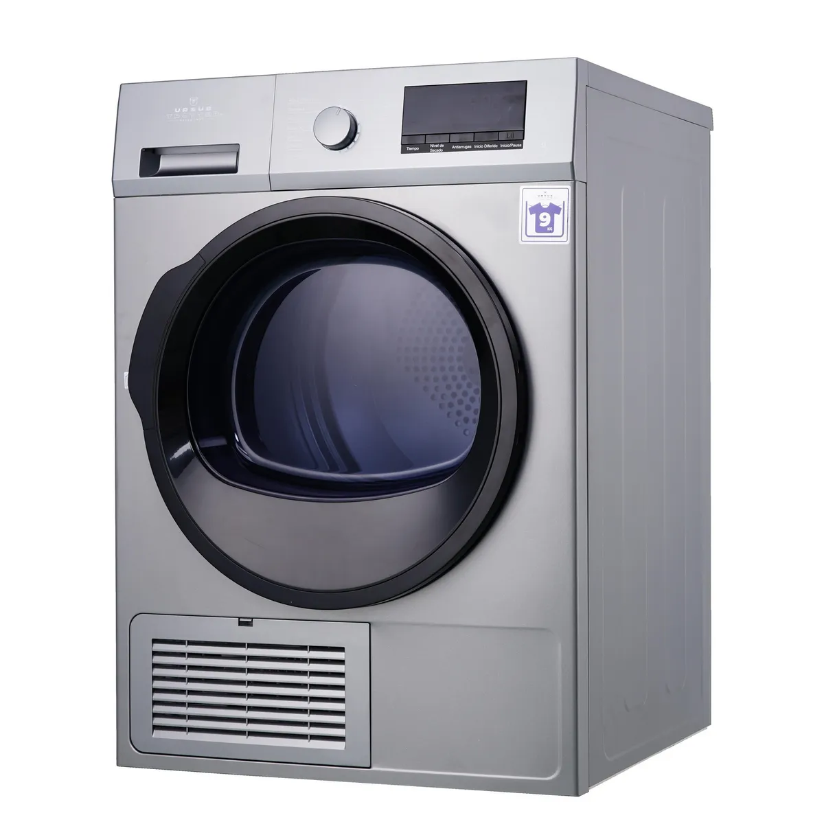 URSUS TROTTER - Secadora de Ropa 9 kg Carga Frontal con Condensación Gris UT G9K-15P