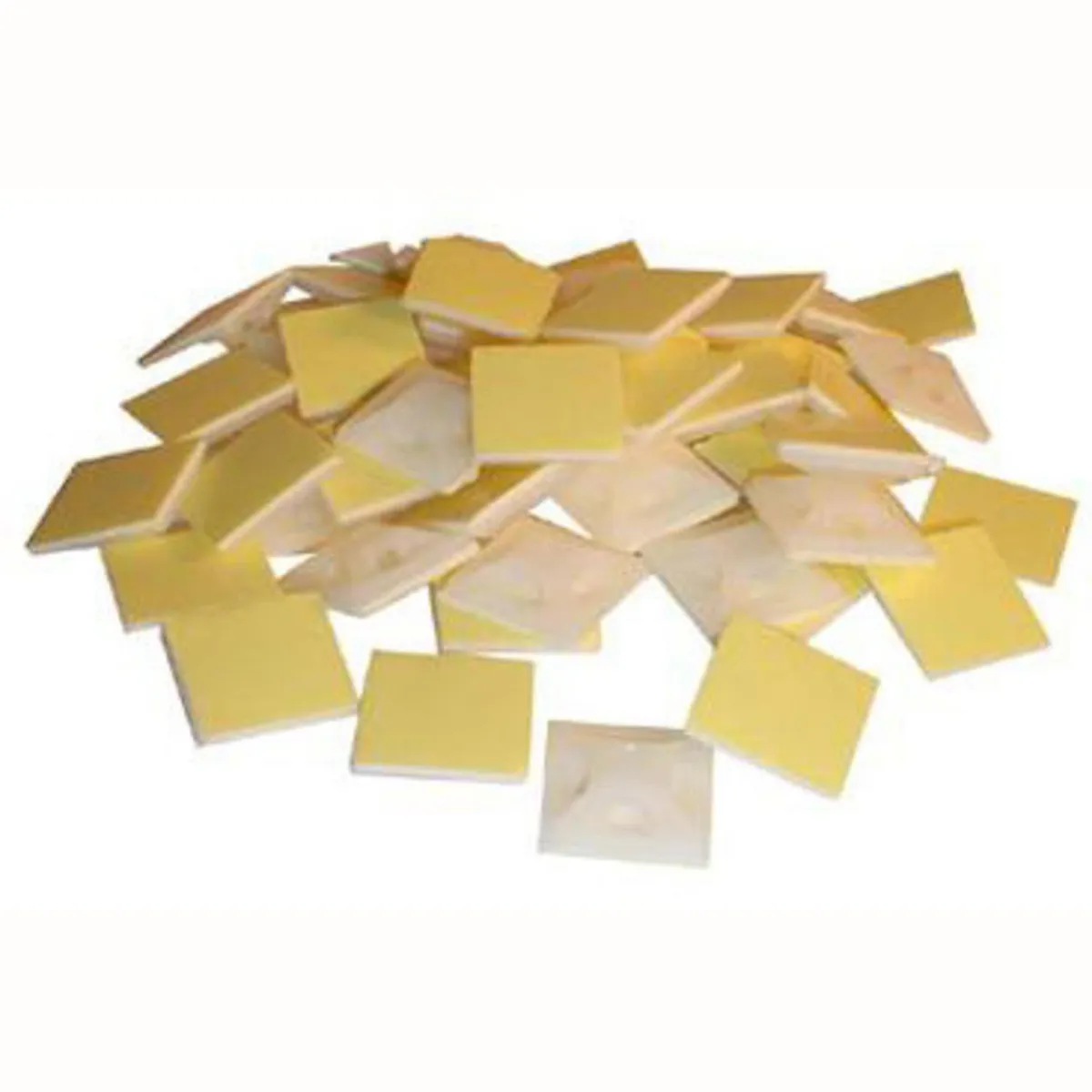 LEXO - Set de bases autoadhesivas amarra cables 19x19 mm 50 unidades