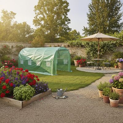 Imagen 2 del producto Invernadero Armable Tipo Túnel 12 M2 Jardín Terraza Patio