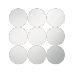 TUHOME - Set de Espejos Baño Rectangular 60x60 cm Gris Artemis
