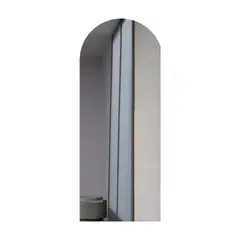 TUHOME - Espejo Baño Semicírculo 60x150 cm Gris Florencia