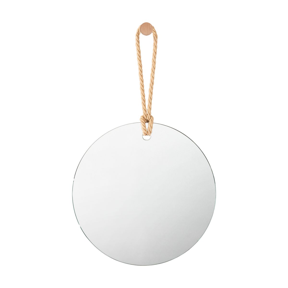 TUHOME - Espejo Baño Forma Redonda 30x45 cm Gris Andy